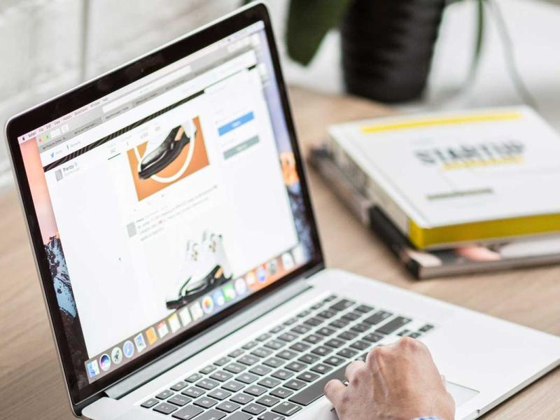 Person Using Laptop Computer