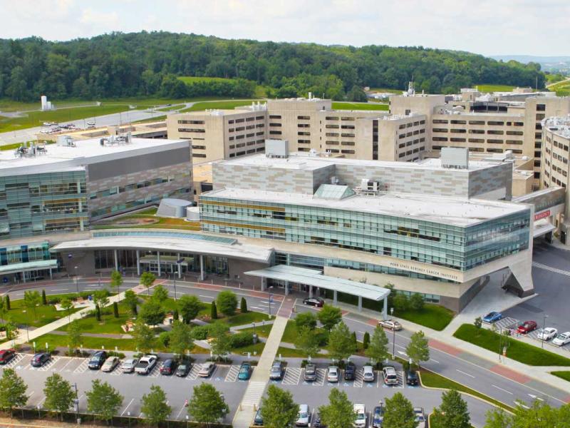 Exterior of Penn State Health Milton S. Hershey Medical Center