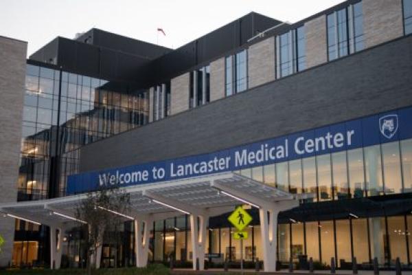 An external image of the front of Penn State Health Lancaster Medical Center.